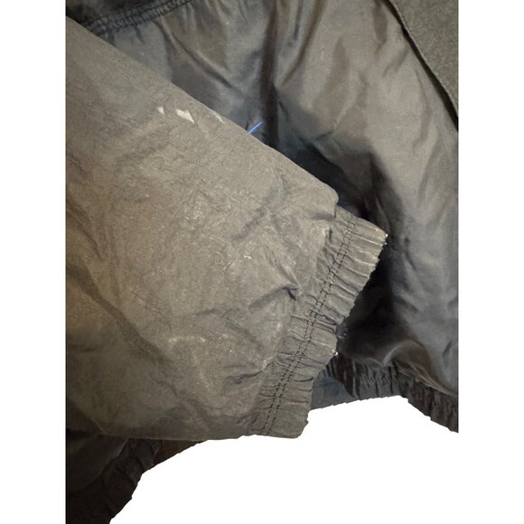 Vintage Nike Hooded Windbreaker Jacket Mens XL Black/Blue Swoosh Logo Pullover L - Picture 3 of 8